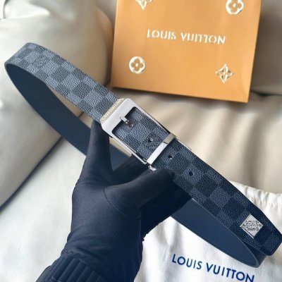 L0Uis Vuitt0N This season's new product, original belt for men, width 35mm, cust