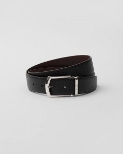 Rada Men's Reversible Waistband Belt (3.4cm), same style as in Prada boutiques. Rada Men's Reversible Waistband Belt (3.4cm), same style as in Prada boutiques.