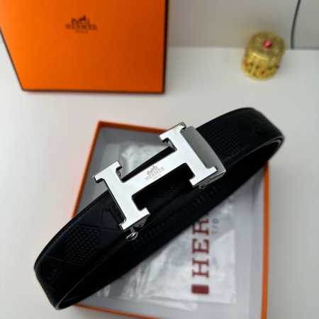 Brand: Herm S New Imported 3.5 Automatic Buckle Double-Sided First-Layer Calfski - Click Image to Close