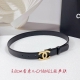 3.0 Cm Chanel Belt, Double-Sided Top-Grain Leather, Length: 75.80.85.90.95.100 C