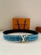 Lv Shake Double-Sided Belt Combines Monogram Eclipse Canvas And Smooth Cowhide L