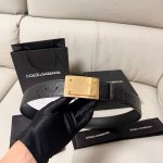 Special Dg, 4.0 Cm Wide Dolce&Gabbana New Men's Ostrich-Patterned Belt With A Ne