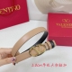2.0Cm Valentino Plain Weave Belt, Double-Sided Top-Grain Leather, Length: .75.80