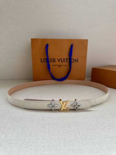2.0 Wide Lv Trio Double-Sided Belt Combines Fine Cow Leather And Monogram Canvas