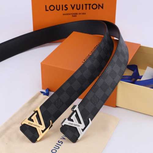 LV Men's Fashion Accessories. Features a precision-plated stainless steel buckle