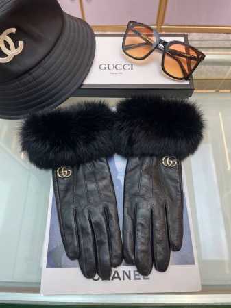 New Gucci Women's Gloves, Premium Lambskin Leather, Ultra-thin, Warm, Comfortab - Click Image to Close