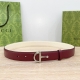 -Gucci 3.0Cm belt is made of smooth leather, decorated with the iconic buckle, d