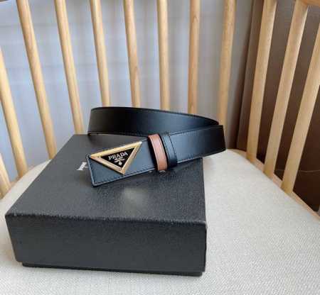 Prada Prada's Latest In-Store Design, This Glossy Leather Belt Features A Simple - Click Image to Close