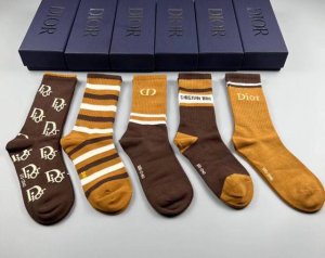 Special Offer: Dior Women's High Socks, 5 pairs per box. Made of pure cotton, so