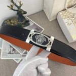 Versace Special Leather Belt Series, Genuine Stainless Steel Buckles, Soft And C