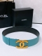 chanel Vintage Gold Buckle Calfskin Belt Simple Classic Soft Hand Feel 5.5Cm