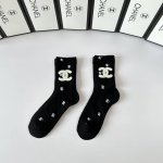 Special Packaging Chanel Popular Online Item #New Cashmere Socks Mid-Length Slou