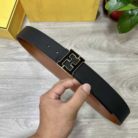 Fendl Fendi Width 40Mm Double-Sided Original Calfskin With Single Ruthenium Pall - Click Image to Close