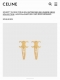 with packaging a pair of Celine Celine Arc de Triomphe new hair clips, classic B