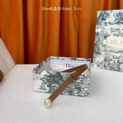 Special Dior 1.5Mm Women's Double-Sided Genuine Calfskin Premium Genuine Buckle