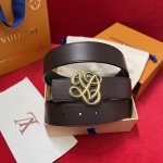 Simple but high-end and fashionable Donkey brand men's belt Width 35cm Double-si