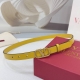 2.0 Cm Warren Belt, Double-Sided Top-Grain Leather, Length: .75, .80, .85, .90,