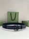 Width 4.0 Cm This wide belt features the iconic Double G detail, reminiscent of