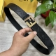 Fendi Full Set Packaging, Same As In-Store, 40Mm Wide Belt With Logo Design. Ori