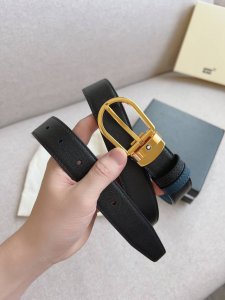 Wanbaojia - Original Order# Business Genuine Leather Automatic Buckle Belt Simpl