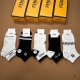 Fendi Ff New Arrival Socks - Box of 5 Pairs, Jacquard Design, Classic Double F L
