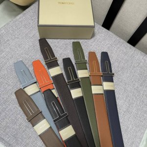 Special Tom Ford's Latest Viral Hit Double-Sided Top-Grain Cowhide Belt, With Th