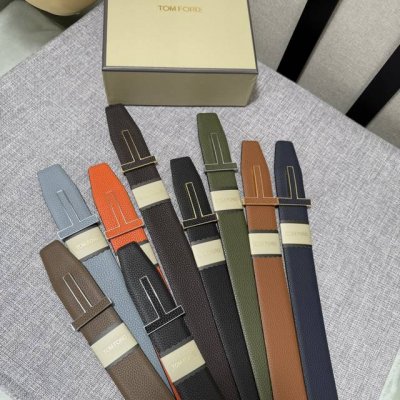 Special Tom Ford's Latest Viral Hit Double-Sided Top-Grain Cowhide Belt, With Th