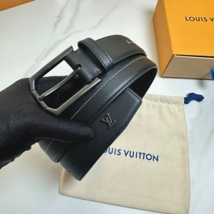 L0Uis Vuitt0N This season's new original belt, 35mm wide, double-sided imported