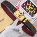 Belt: Louis Vuitton Genuine Leather Belt, Men's Style. Made From 100% Genuine To