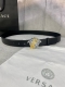 Width 3.0 Cm Versace This Soft Leather Belt Features A 3D Medusa Belt Buckle Wit