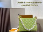 Acrylic Chain Double Box Lv Coussin Hug Bag Medium New Color Coussin Handbag, c