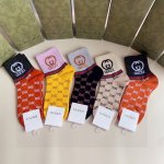 Special Packaging Gucci New Classic Mid-Length Slouch Socks! Five pairs per box,