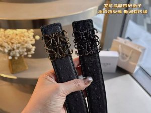 Gift hot item Loewe width: 3.8cm New ostrich pattern original with counter new