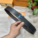 Lv. Louis Vuitton 40Mm Wide Double-Sided Genuine Calf Leather With A Single Rhod