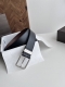 Bv latest men's belt, double-sided original Italian pebbled calfskin with a slig