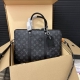 Louisvuitton Lv Voyage Nm printed briefcase with double straps for men, laptop b