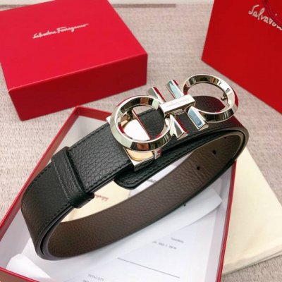 Comes With A Full Set Of Packaging Gift Boxes. Ferragamo: Genuine Double-Sided T