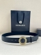 Extra Width 4.0Cm Versace This Soft Leather Belt Is Decorated With A 3D Medusa B
