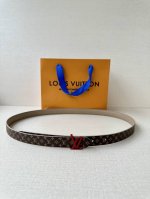 2.0 Wide Mini Lv Double-sided Belt with luxurious leather and iconic Monogram ca
