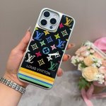 Lv New mobile phone case new process gilded glass case Electroplated glass magne