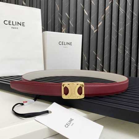 Medium Triomphe-style Reversible Belt in Taurillon and Natural Cowhide Leather - Click Image to Close