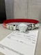 Width 4.0Cm Versace Palazzo belt is made of cowhide leather and decorated with L