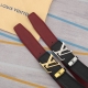 Belt: Lv Louis Vuitton original cowhide belt Men's belt: Material 100% first-lay