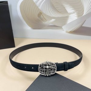 Chrome Hearts Mini belt detachable original calfskin with classic logo pure cop