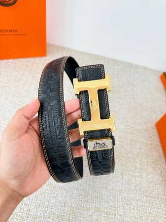 Product Name: Hermes Belt (Original) Model: Hook buckle, classic pure steel buck - Click Image to Close