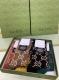 Special Gucci classic mid-calf women's socks, one box of five pairs of counter-s