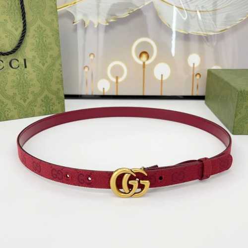 Special Gucci 2.0Cm New Woven Strap Canvas, Canvas With Leather Base, Strap With