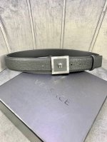 Width: 4.0 Cm Versace Omnia Pattern Belt With The Iconic Versace Medusa Head Buc