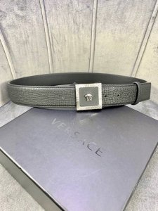 Width: 4.0 Cm Versace Omnia Pattern Belt With The Iconic Versace Medusa Head Buc