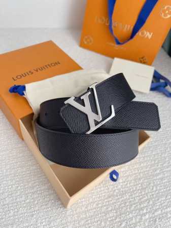 L0Uis Vuitt0N Lv Men's Premium Palm Print Waist Belt, 40Mm Width, Featuring A St - Click Image to Close